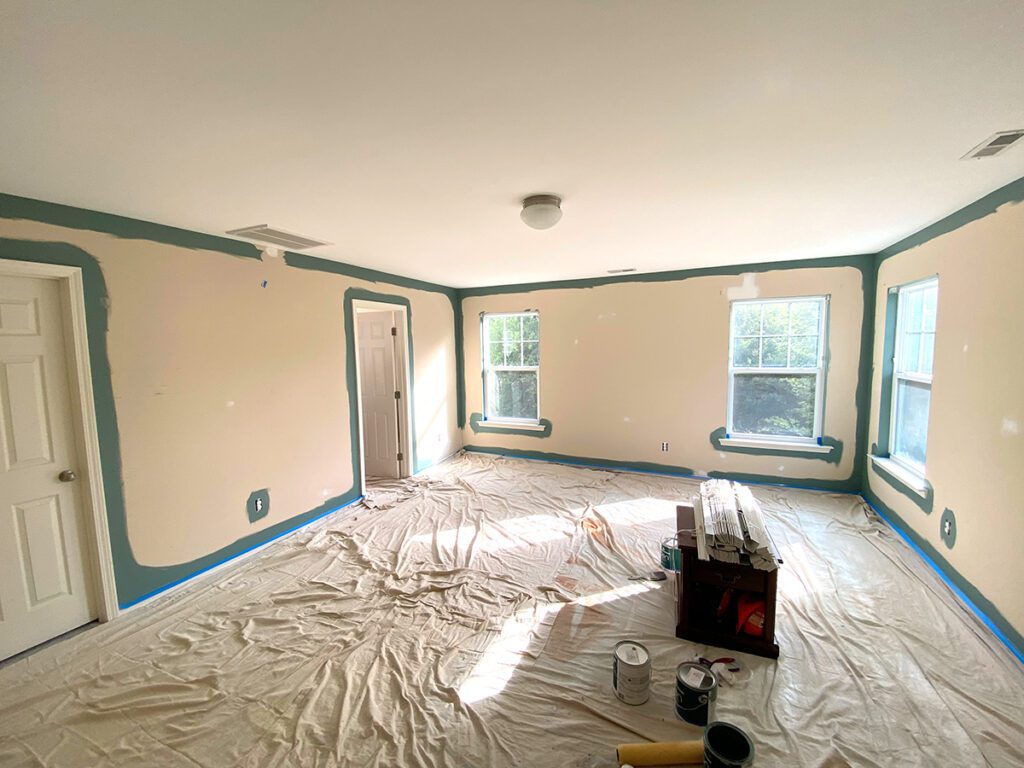 room being painted