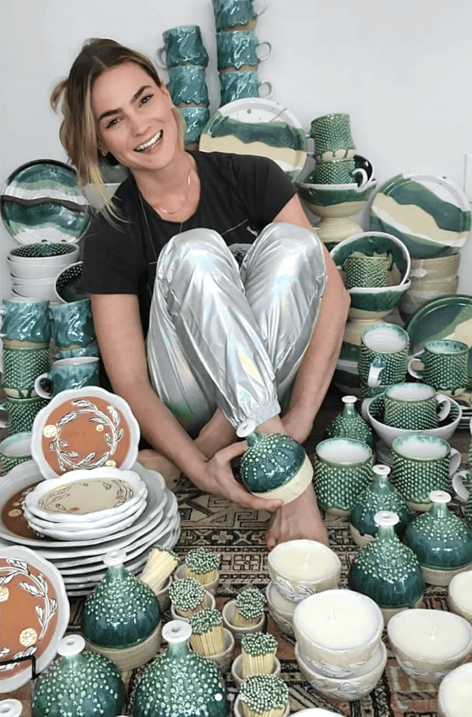 sarah with ceramics