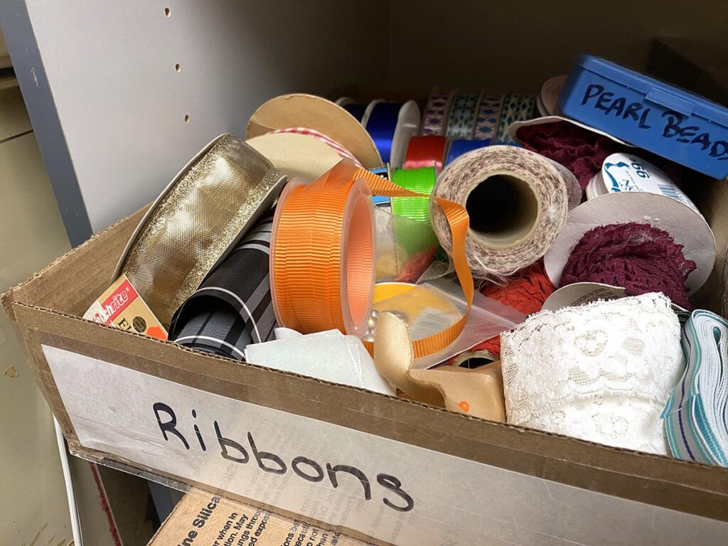 box of ribbon