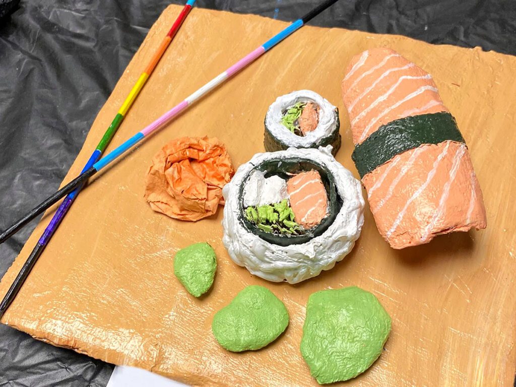 sushi sculpture