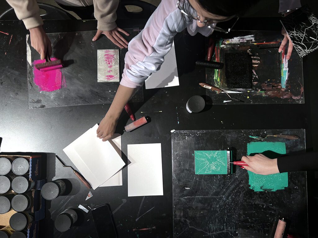 students printmaking