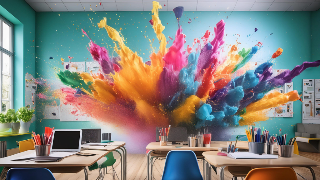 color explosion in the art room