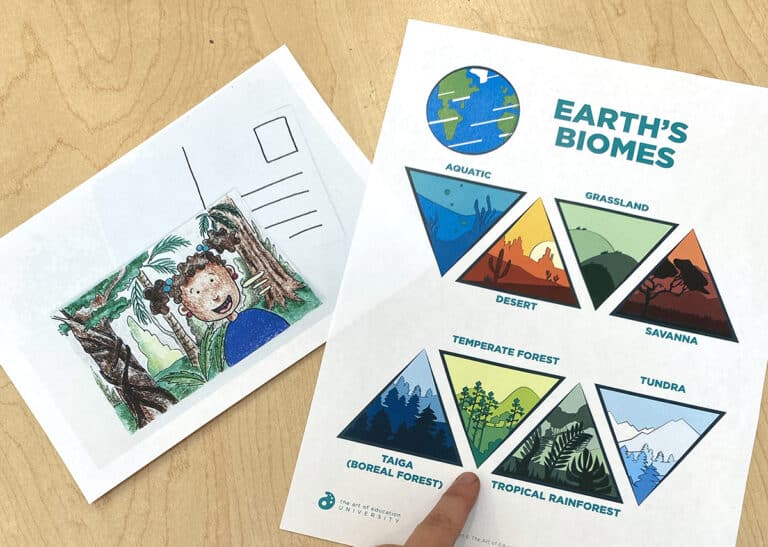 postcard and biomes worksheet