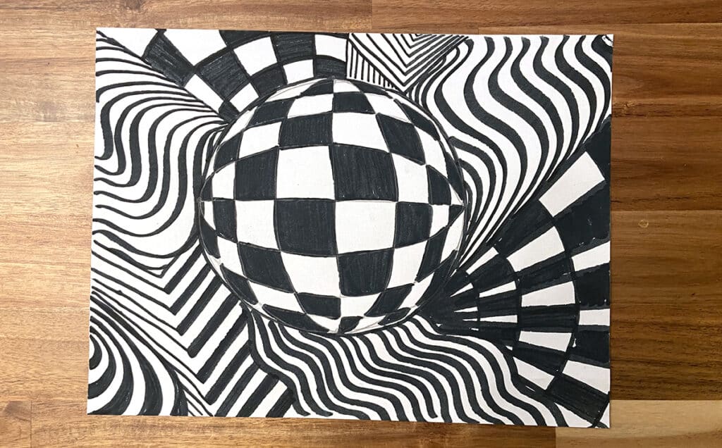 op art drawing