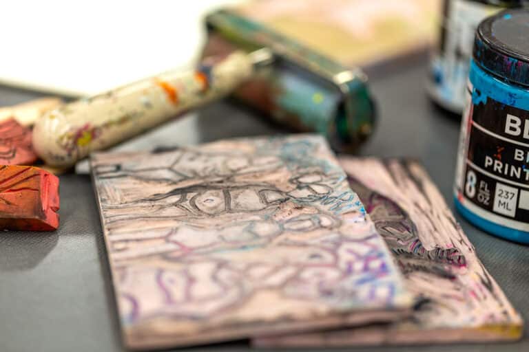 printing plate, ink jar, and brayer