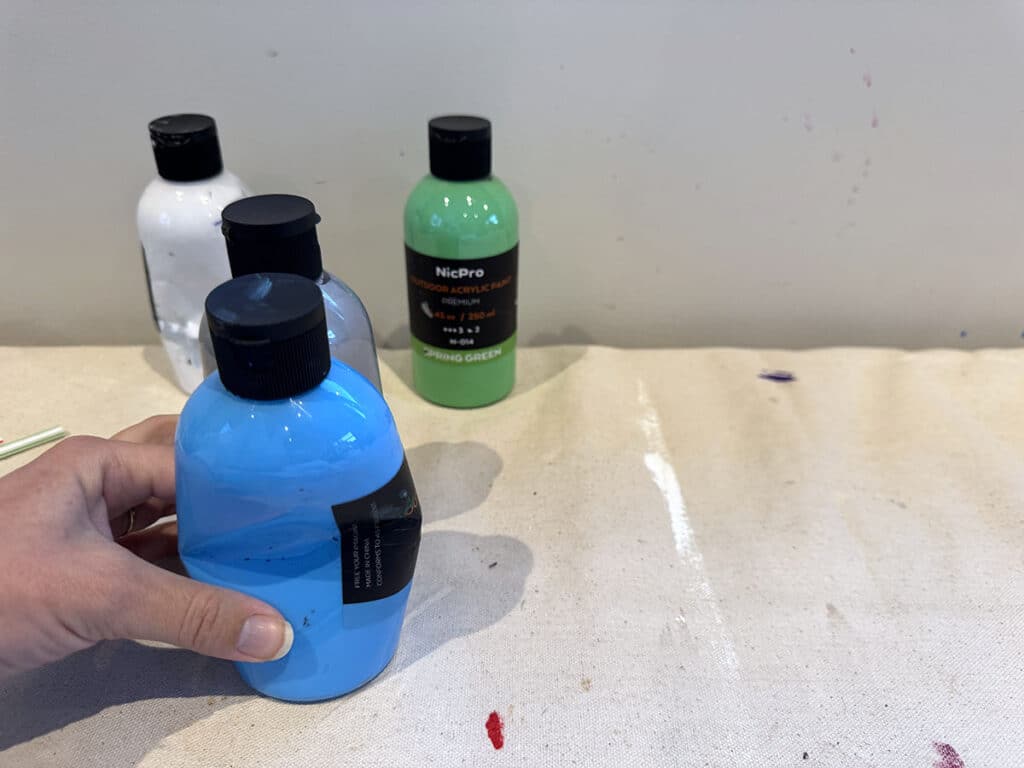 paint bottles