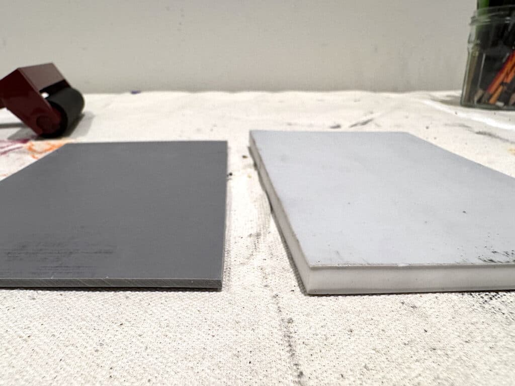 two types of printing plates
