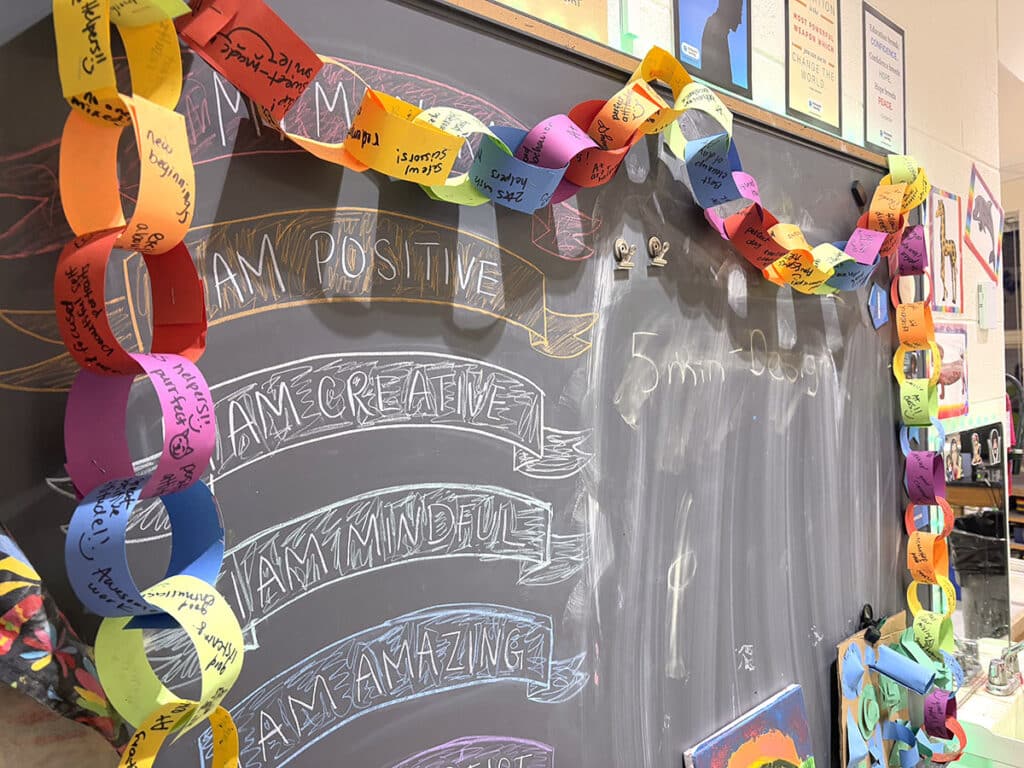 positive paper chain