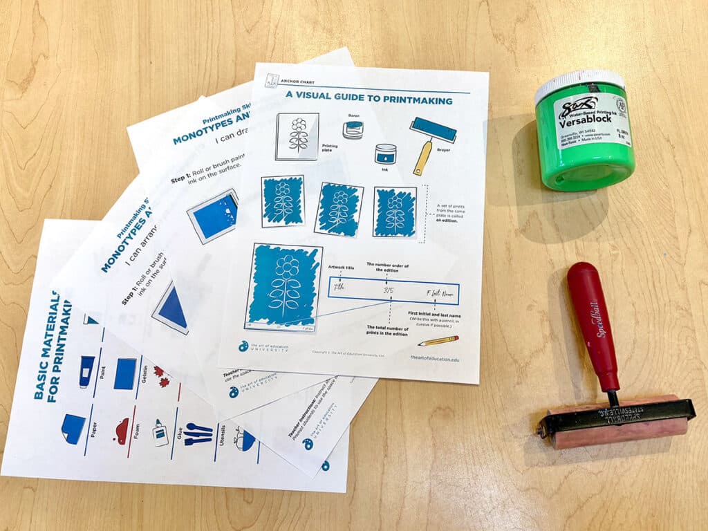 FLEX printmaking anchor charts