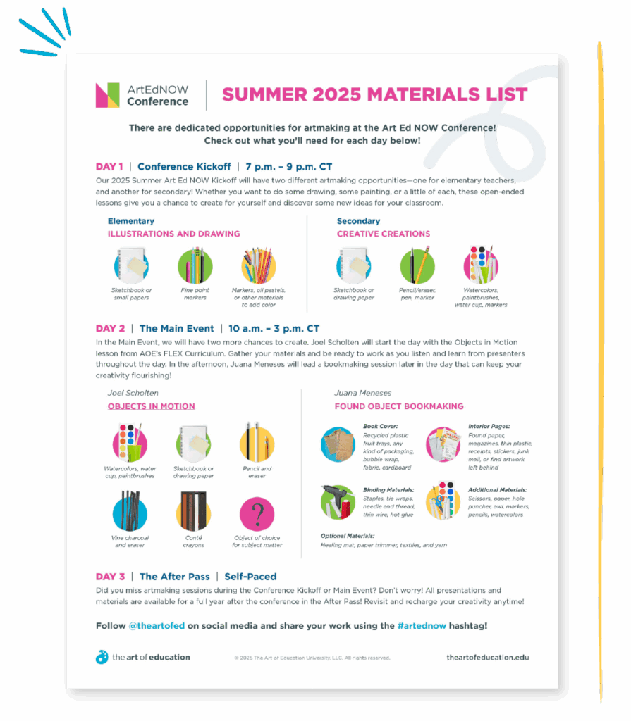 Summer 2025 NOW Conference Guide - The Art of Education