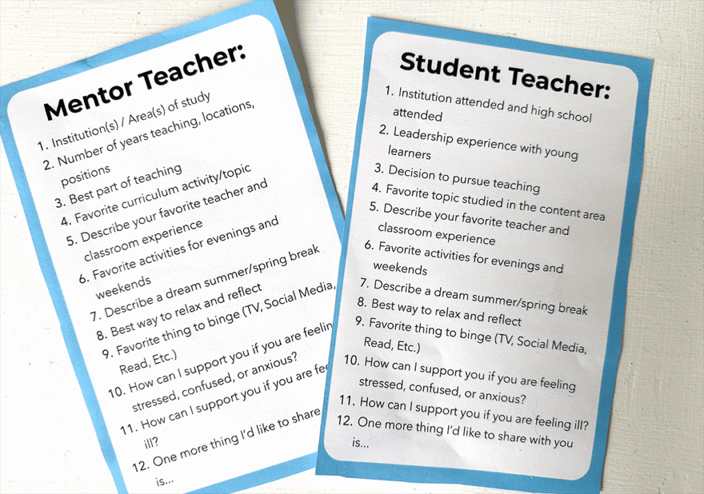 printed prompting questions 