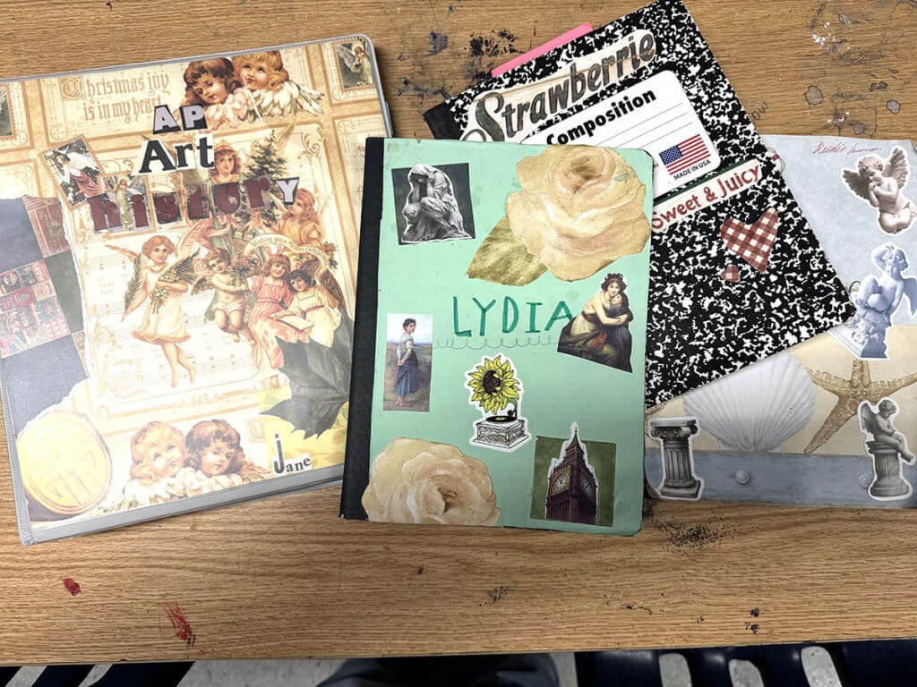 decorated notebooks