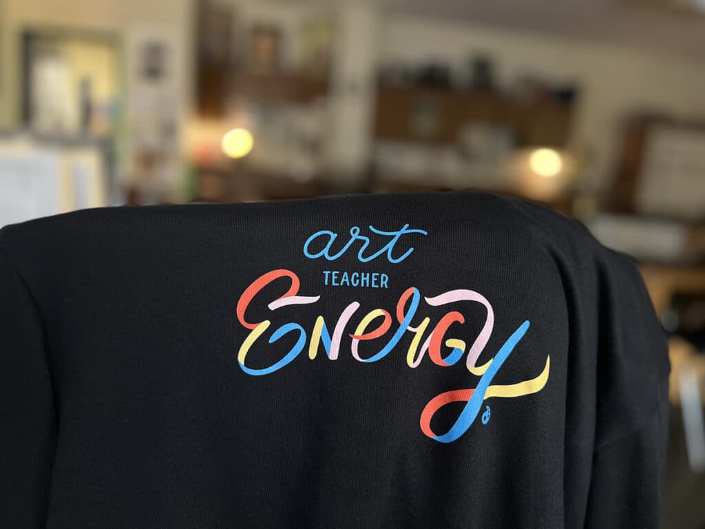 art teacher energy apron