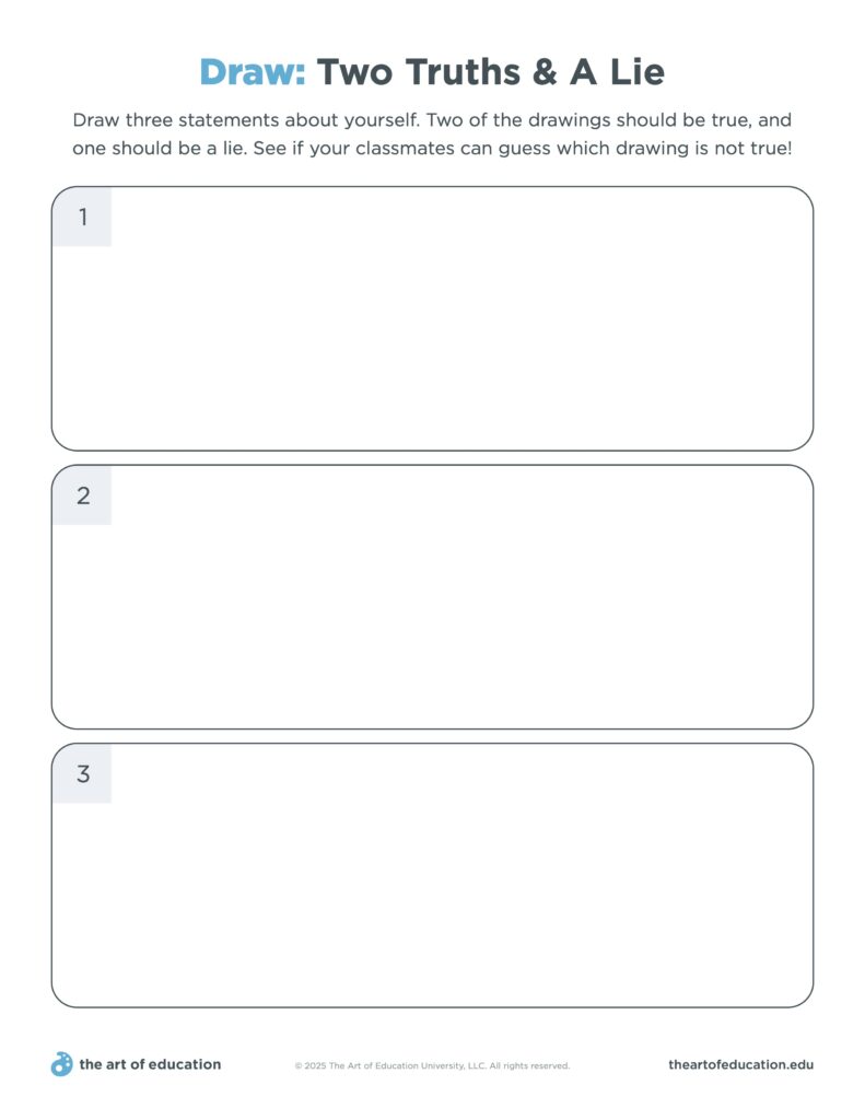 Draw Two Truths and A Lie