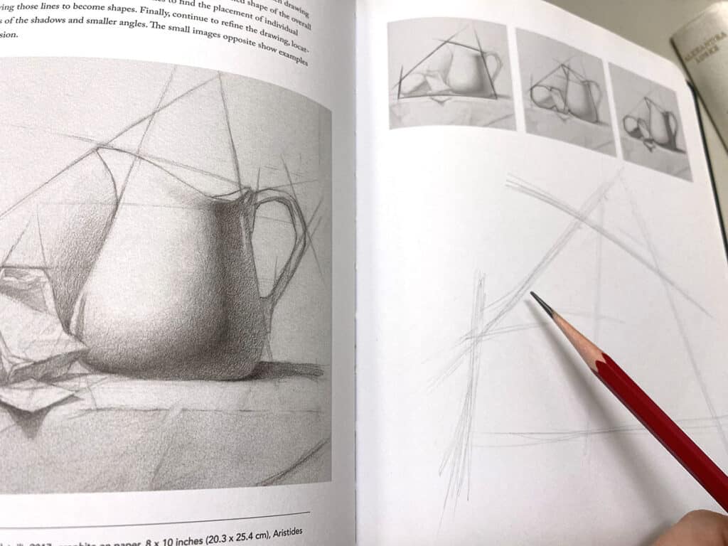 sketching exercise with pencil