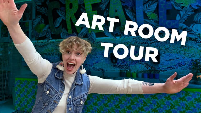 art room tour thumbnail with sarah