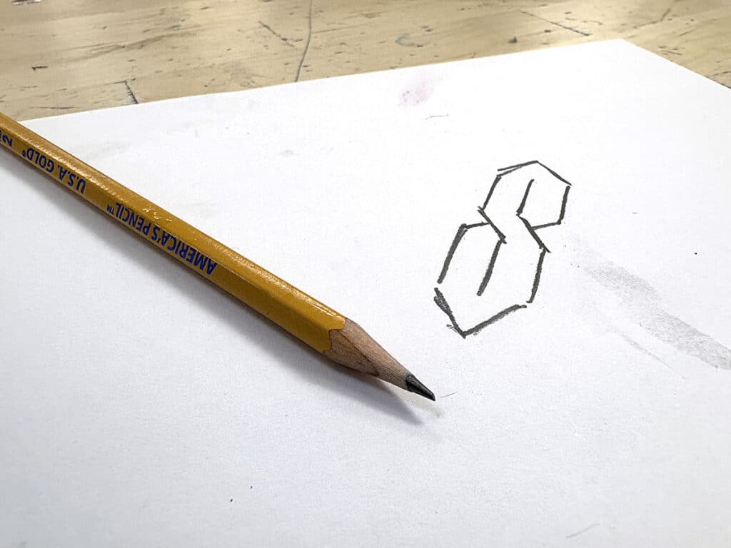 paper with s and pencil