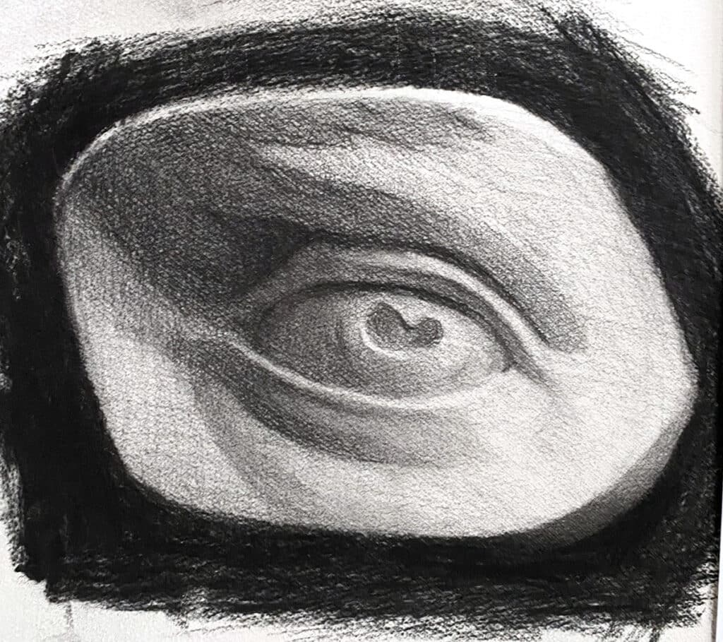charcoal eye