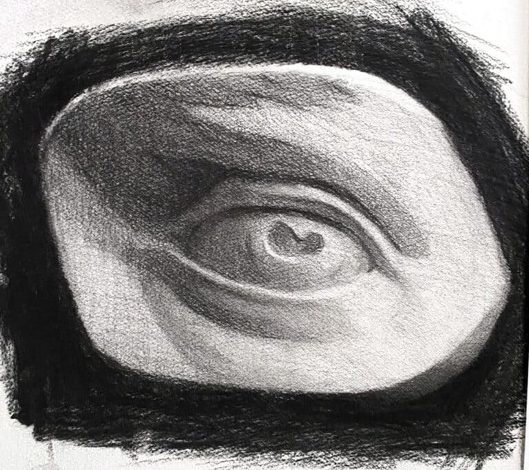 charcoal eye
