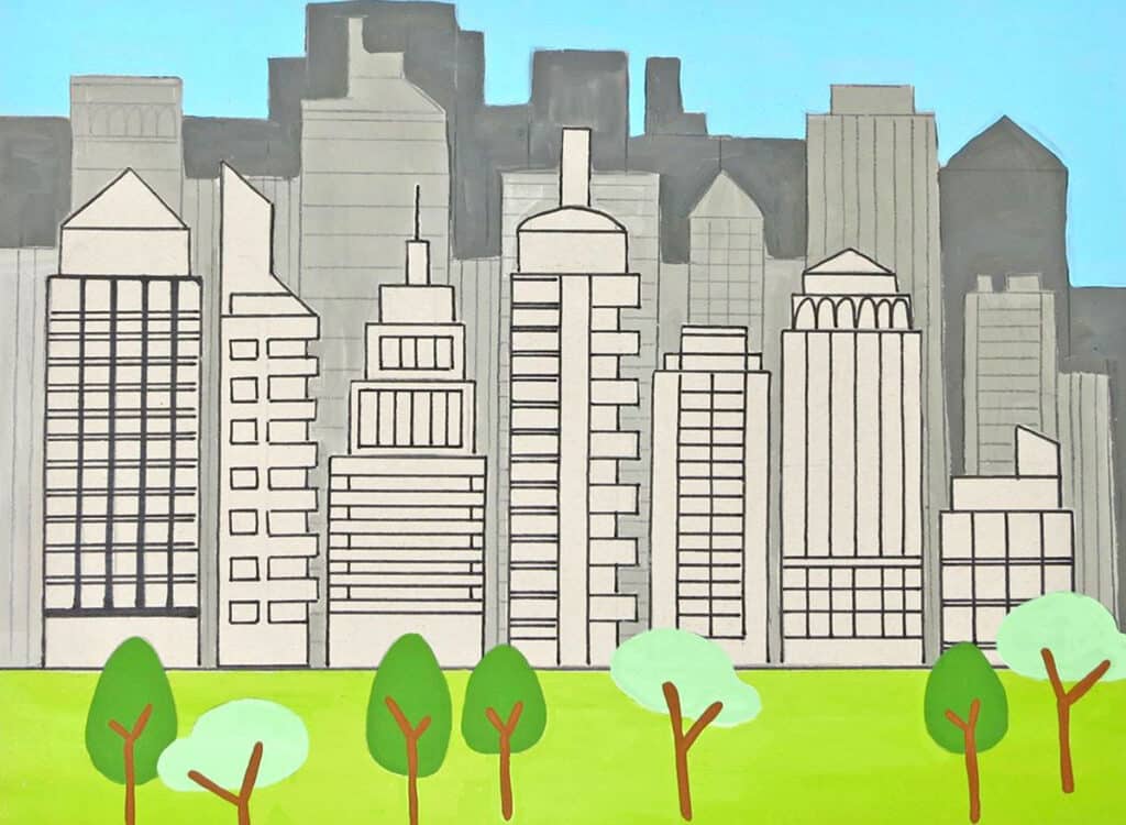 sleek skylines flex artwork