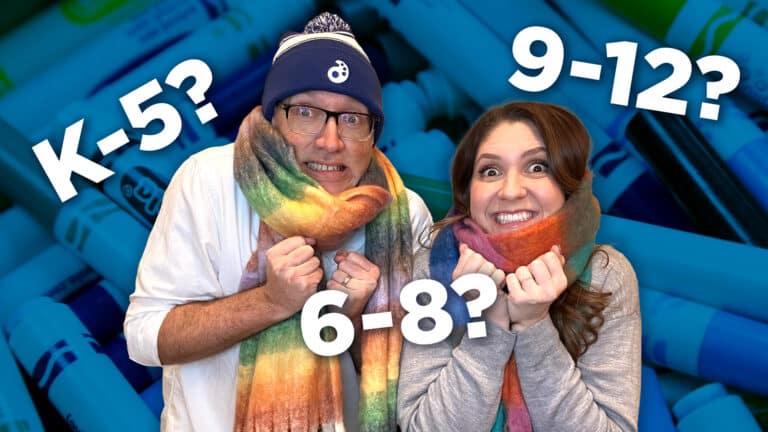 tim and amanda thumbnail with winter gear and grade level bands