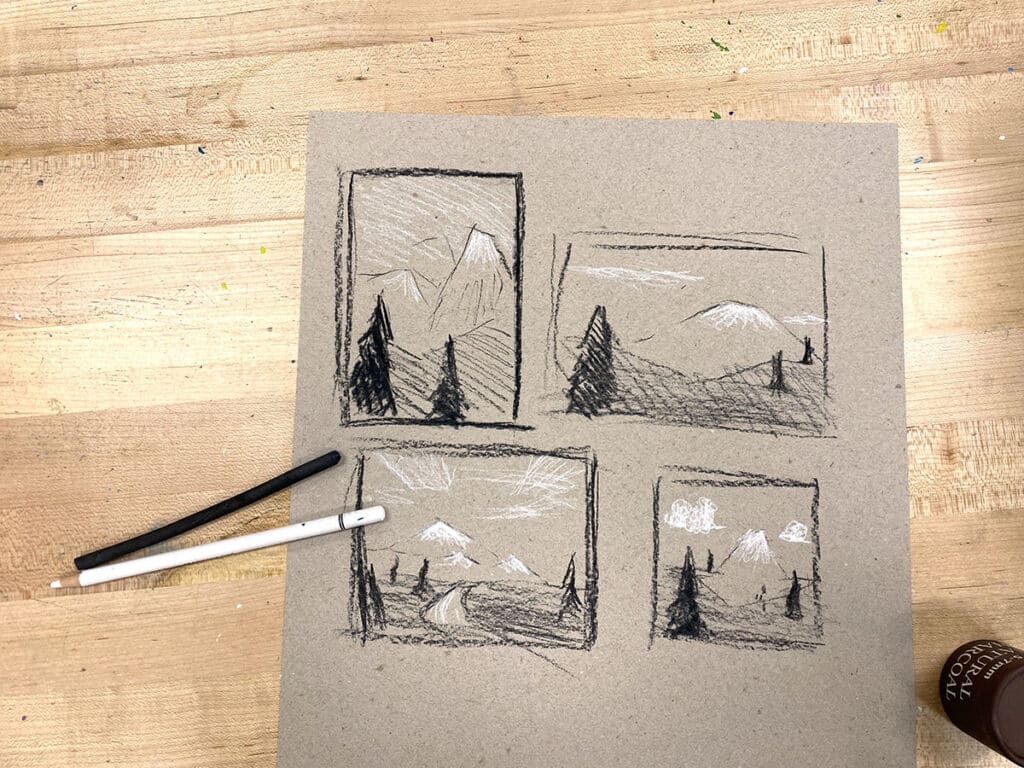 thumbnail sketches