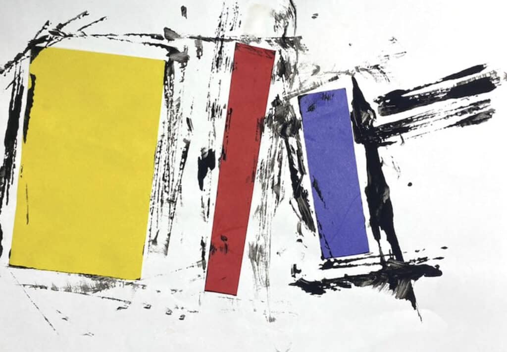 mondrian prek painting