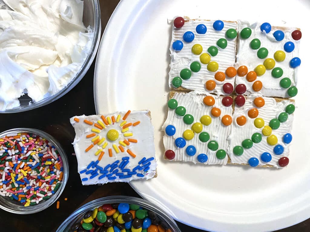 graham cracker mosaics