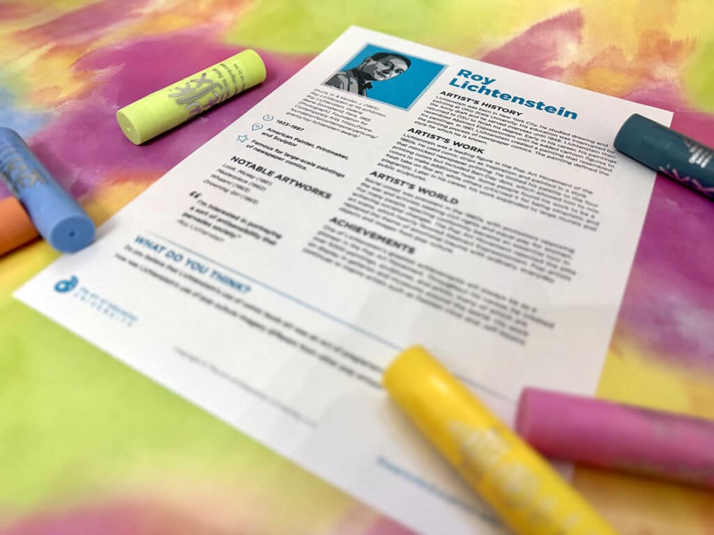 roy lichtenstein artist bio
