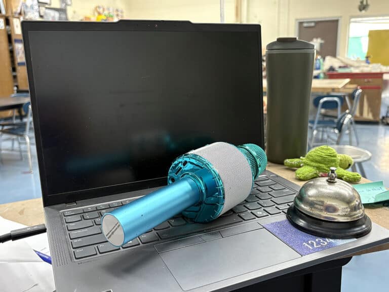laptop and microphone