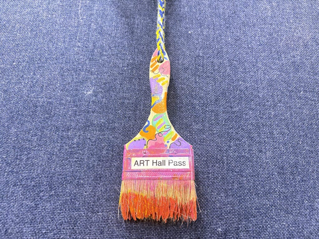 paintbrush hall pass