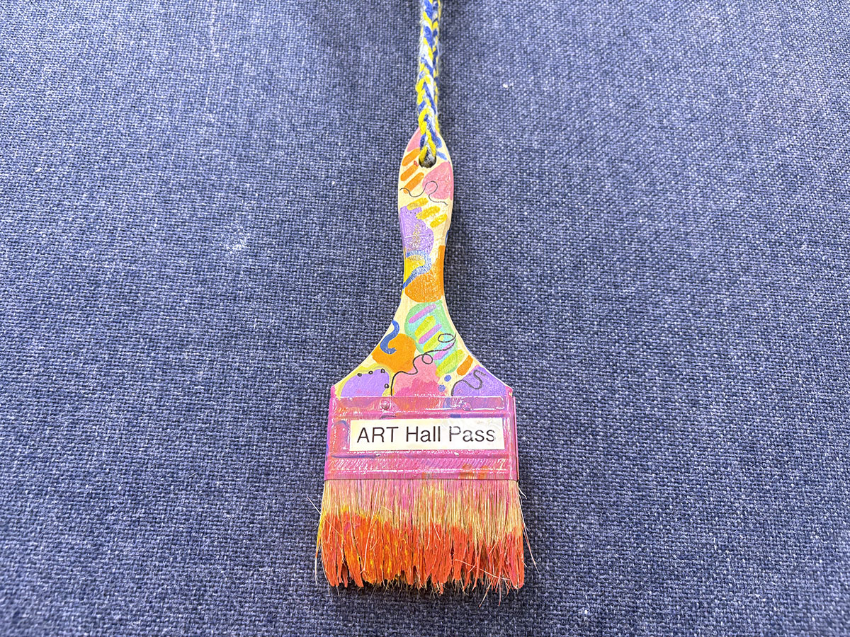 paintbrush hall pass