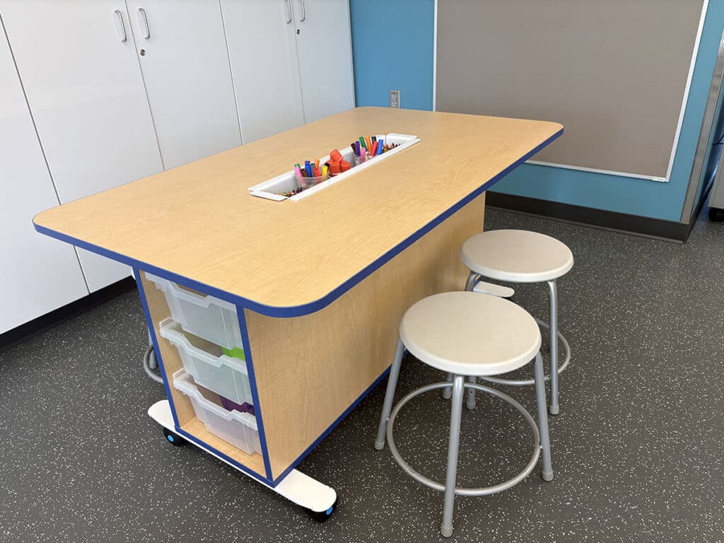 table with stools