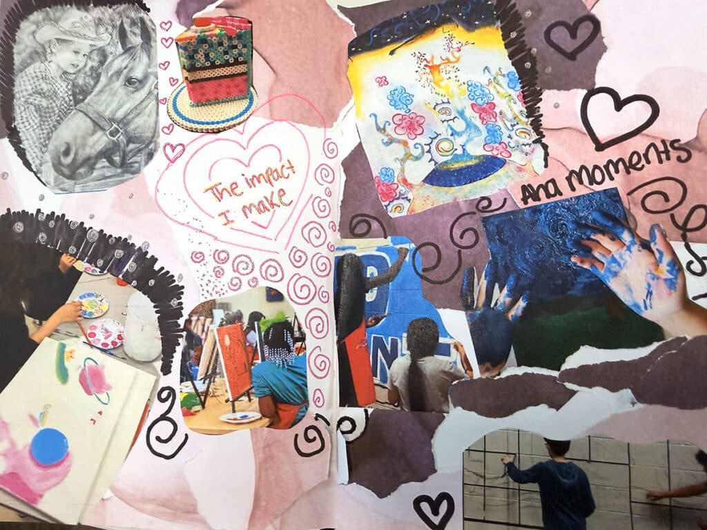 teacher art journaling page